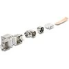 Delock Keystone Modul RJ45 Buchse zu LSA Cat.6A mit Metall Latch werkzeugfrei 90° winkelbar geschirmt