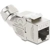 Delock Keystone Modul RJ45 Buchse zu LSA Cat.6A werkzeugfrei 45° winkelbar geschirmt