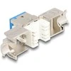 Delock Keystone Modul RJ45 Buchse zu LSA Cat.6A werkzeugfrei blau Set 10 Stück