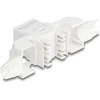Delock Keystone Modul RJ45 Buchse zu LSA Cat.6A UTP 180° werkzeugfrei mit Kabelverschraubung