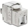 Delock Keystone Modul RJ45 Buchse zu LSA Cat.6A geschirmt werkzeugfrei mit Staubschutzklappe