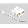 Delock Keystone Modul RJ45 Buchse zu LSA Cat.6A 180° werkzeugfrei