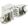 Delock Keystone Modul RJ45 Buchse zu LSA Cat.6A werkzeugfrei 90° winkelbar geschirmt für Kabeldurchmesser von 6,0 - 8,5 mm
