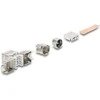 Delock Keystone Modul RJ45 Buchse zu LSA Cat.6A werkzeugfrei 45° winkelbar geschirmt
