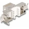 Delock Keystone Modul RJ45 Buchse zu LSA Cat.6A werkzeugfrei mit roter Staubschutzkappe