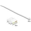 Delock Keystone Modul RJ45 Buchse zu LSA Cat.6A werkzeugfrei grau Set 10 Stück