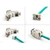 Delock Keystone Modul RJ45 Buchse zu LSA Cat.6A werkzeugfrei juodas Set 10 Stück
