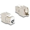 Delock Keystone Modul RJ45 Buchse zu LSA Cat.6A werkzeugfrei baltas Set 10 Stück