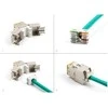 Delock Keystone Modul RJ45 Buchse zu LSA Cat.6A werkzeugfrei gelb Set 10 Stück