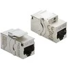 Delock Keystone Modul RJ45 Buchse zu RJ45 Buchse Cat.6A mit Staubschutzkappe