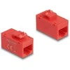 Delock Keystone Modul RJ45 Buchse zu RJ45 Buchse Cat.6A UTP raudona