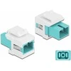 Delock Keystone Modul SC Simplex Buchse zu SC Simplex Buchse aqua / baltas