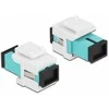 Delock Keystone Modul SC Simplex Buchse zu SC Simplex Buchse aqua / baltas