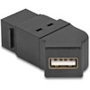 Delock Keystone Modul USB 2.0 Typ-A Einbaubuchse zu Typ-A Buchse 45° gewinkelt juodas