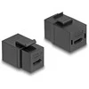 Delock Keystone Modul USB 2.0 Type-C™ Buchse zu Buchse juodas