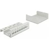 Delock Keystone Patchpanel 8 Port grau