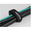 Delock Klett-Kabelbinder mit Schlaufe L 190 x B 25 mm juodas 5 Stück