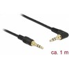 Kabelis Delock Jack 3.5mm - Jack 3.5mm 1m juoda (85566)