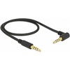 Kabelis Delock Jack 3.5mm - Jack 3.5mm 0.5m juoda (85607)