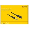 Kabelis Delock jack 6,35 mm 3 pin męski do żeński 10 m (86766)