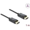 Delock Koaxiales DisplayPort Kabelis 8K 60 Hz mit Geflechtmantel 1 m