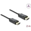 Delock Koaxiales DisplayPort Kabelis 8K 60 Hz mit Geflechtmantel 2 m
