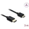 Delock Koaxiales High Speed HDMI Kabelis HDMI Stecker zu Mini HDMI Stecker 8K 60 Hz 3 m