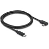 Delock Koaxiales USB 40 Gbps Kabelis gewinkelt links / rechts USB PD 3.1 240 W 1 m