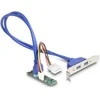 Delock Konverter M.2 Key B+M Stecker zu 2 x USB 5 Gbps Typ-A Buchse mit 50 cm Kabelis