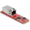 „DeLOCK“ keitiklis, M.2 rakto B+M jungtis į 1 x RJ45 2.5 gigabito LAN prievadą horizontaliai, LAN adapteris