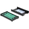 Delock Konverter M.2 Key M NVMe SSD zu U.2 oder M.2 Key B SATA SSD zu SATA - werkzeugfrei