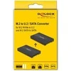 Delock Konverter M.2 Key M NVMe SSD zu U.2 oder M.2 Key B SATA SSD zu SATA - werkzeugfrei