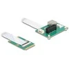 Delock Konverter Mini PCIe Stecker zu PCI Express x1 Slot mit flexiblem Kabelis und USB Port
