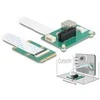 Delock Konverter Mini PCIe Stecker zu PCI Express x1 Slot mit flexiblem Kabelis und USB Port
