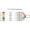Delock Konverter USB 2.0 Typ-A zu UART TTL (5 V) Schnittstelle mit 6 x Pfostenstecker TX/RX/CTS/RTS und 5 V Ausgangsspannung 1,8 m