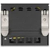 Delock Leergehäuse 4 Port für Keystone RJ-Module juodas - zur Montage an Tisch, Wand oder Hutschiene