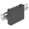 Delock Leergehäuse 4 Port für Keystone RJ-Module juodas - zur Montage an Tisch, Wand oder Hutschiene