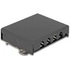 Delock Leergehäuse 4 Port für Keystone RJ-Module juodas - zur Montage an Tisch, Wand oder Hutschiene