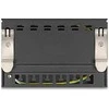 Delock Leergehäuse 6 Port für Keystone RJ-Module juodas - zur Montage an Tisch, Wand oder Hutschiene