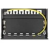 Delock Leergehäuse 6 Port für Keystone RJ-Module juodas - zur Montage an Tisch, Wand oder Hutschiene
