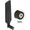 Delock 12408 - 4 dBi - 0.698 - 0.791 / 0.824 - 0.96 / 1.71 - 2.17 / 2.4 - 2.5 / 5.15 - 5.875 GHz - 50 ? - Omni-directional antena - SMA - 2.5:1 - 5.0:1