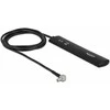Delock LTE Antenne TS9 Stecker 1,5 dBi omnidirektional starr mit Anschlusskabel RG-174 1 m Klebemontage outdoor juodas