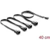 Delock Lüfterkabel Splitter 1 x 4 Pin PWM Buchse zu 4 x 4 Pin PWM Stecker juodas ? 40 cm Länge mit 20 cm Abzweigen