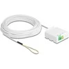 Delock LWL Anschlussdose 2 x SC/APC Simplex mit Verlegekabel Set 30 m