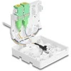 Delock LWL Anschlussdose 2 x SC/APC Simplex mit Verlegekabel Set 30 m
