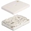 Delock LWL Anschlussdose zur Wandmontage für 2 x SC Simplex oder LC Duplex baltas