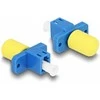 Delock LWL Hybrid Kupplung LC Simplex Buchse zu ST Simplex Buchse blau