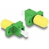 Delock LWL Hybrid Kupplung LC Simplex Buchse zu ST Simplex Buchse grün