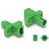 Delock LWL Hybrid Kupplung LC Simplex Buchse zu ST Simplex Buchse grün