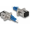 Delock LWL Hybrid Kupplung LC Simplex Stecker zu SC Simplex Buchse blau